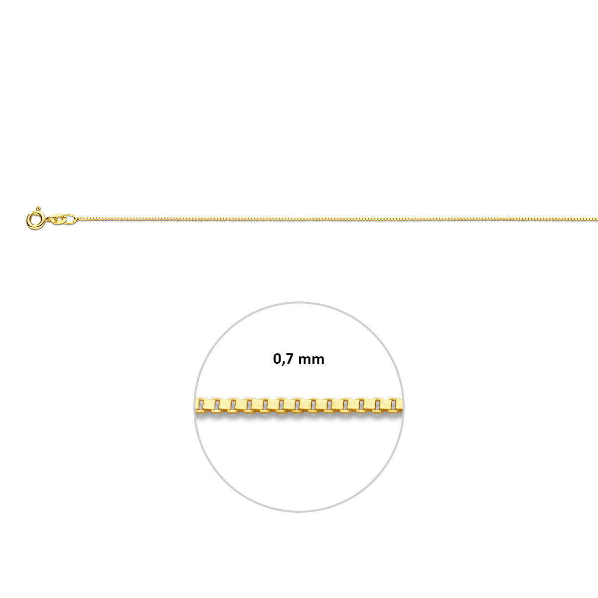 Collier venetiaanse schakel - goud