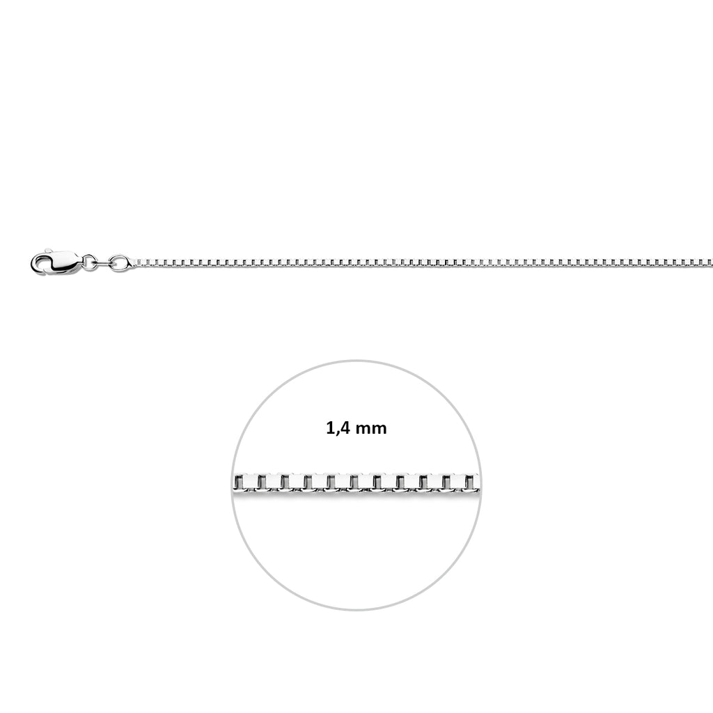 Collier venetiaanse schakel - zilver
