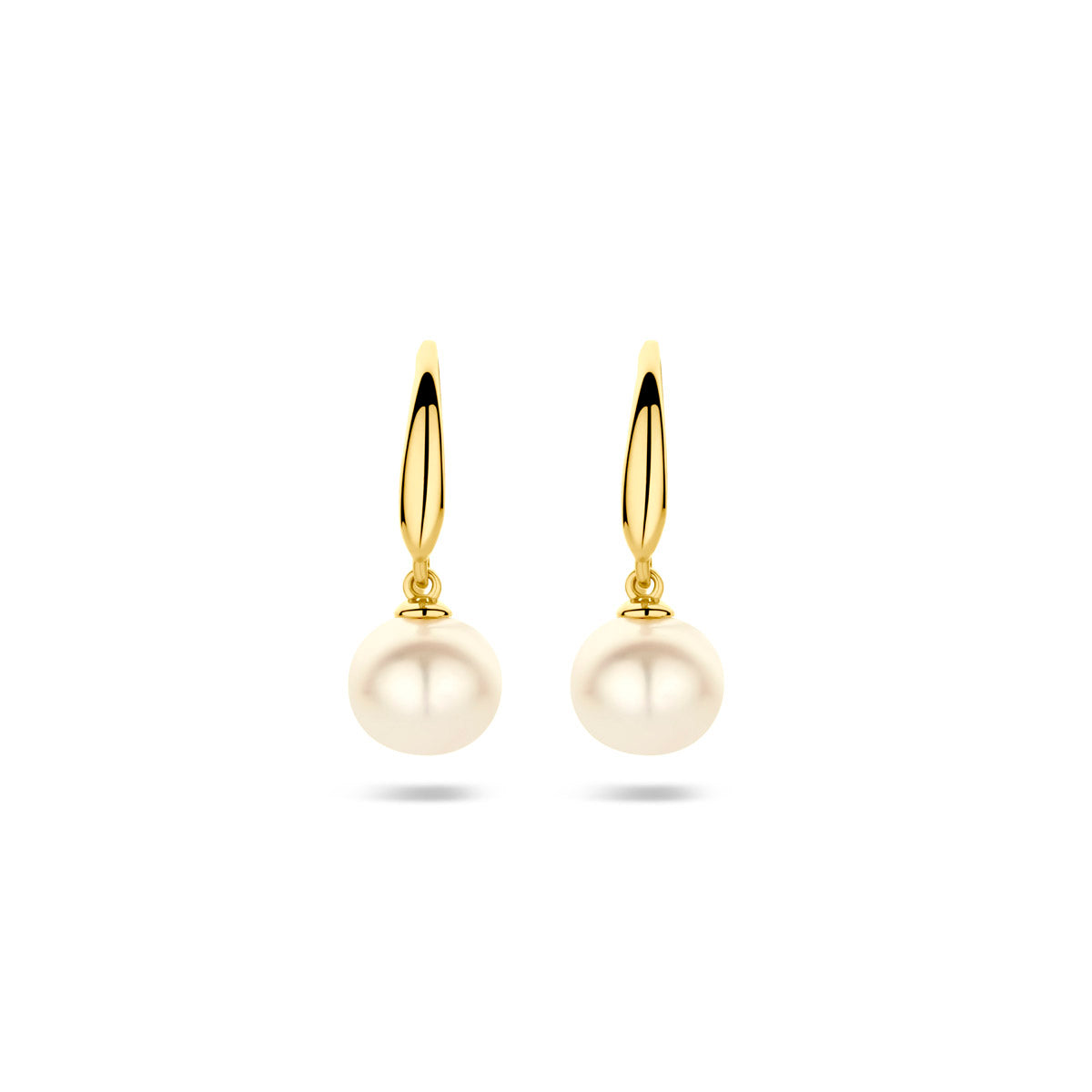 Oorhangers - goud parel