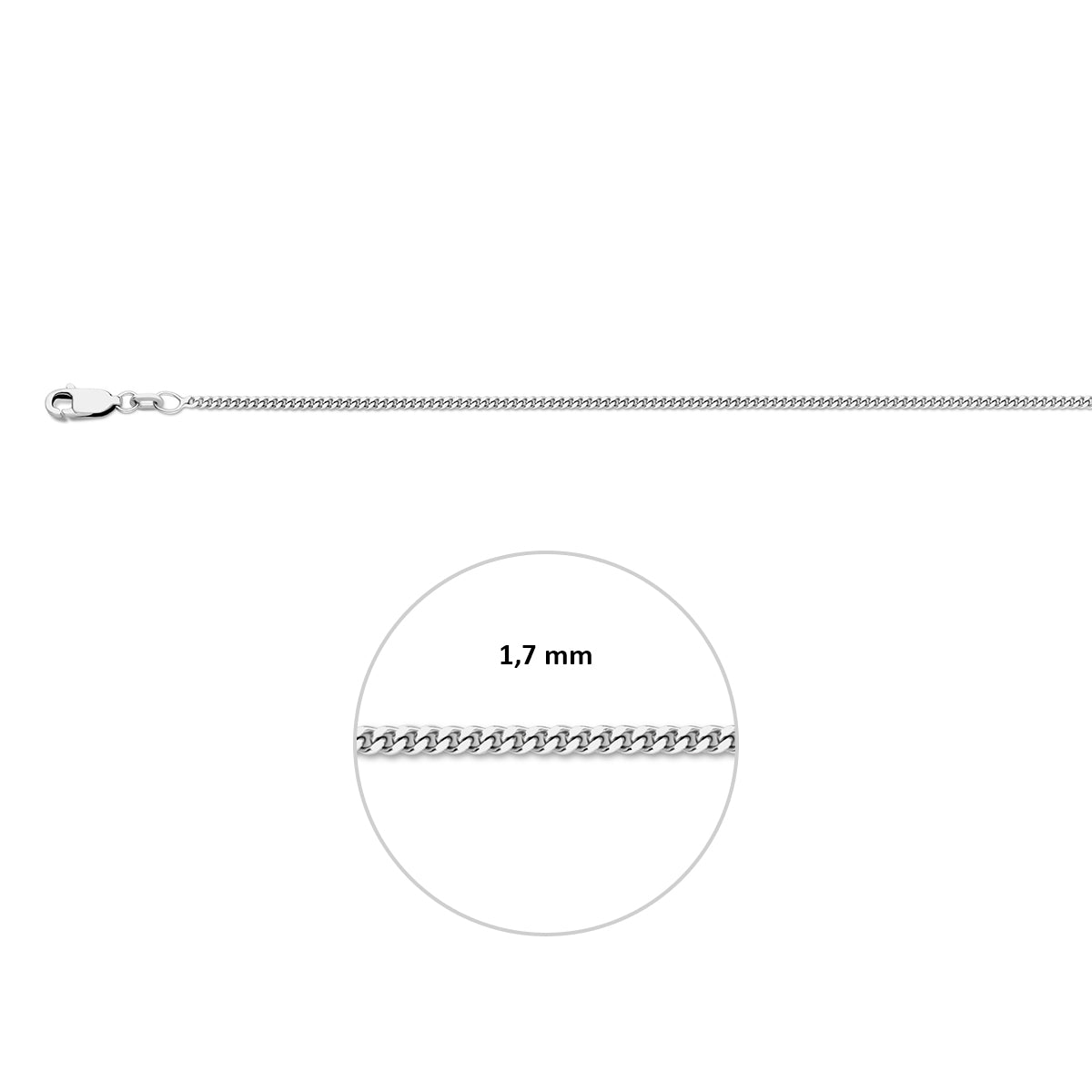 COLLIER ZILVER GOURMET 42CM KA1306150