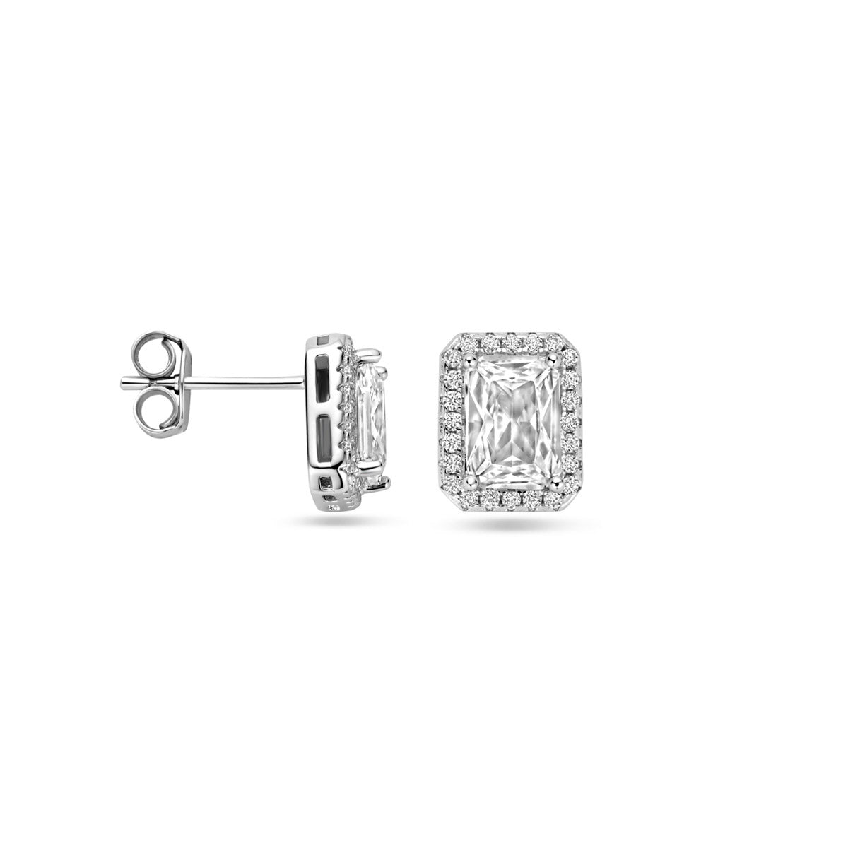 Oorknoppen zirkonia 9.5 mm