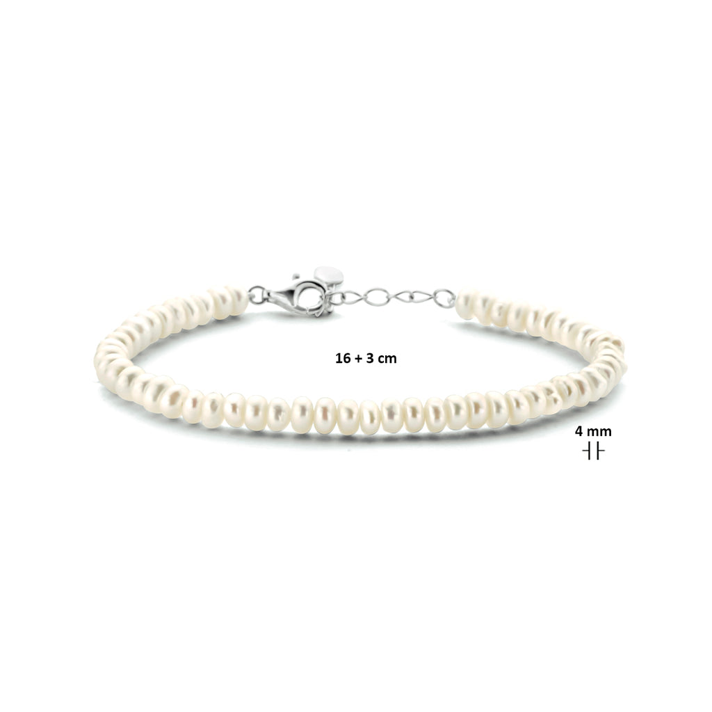 Armband - parel zilver