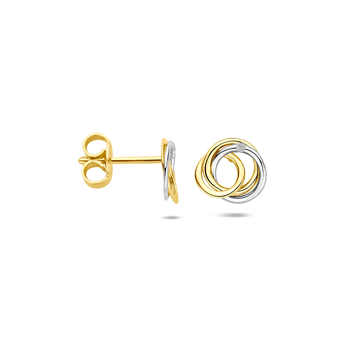 Oorknoppen diamant 0.02ct (2x0.01ct) h si