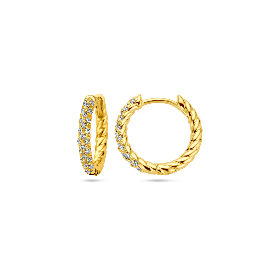 Klapoorringen zirkonia 1 micron