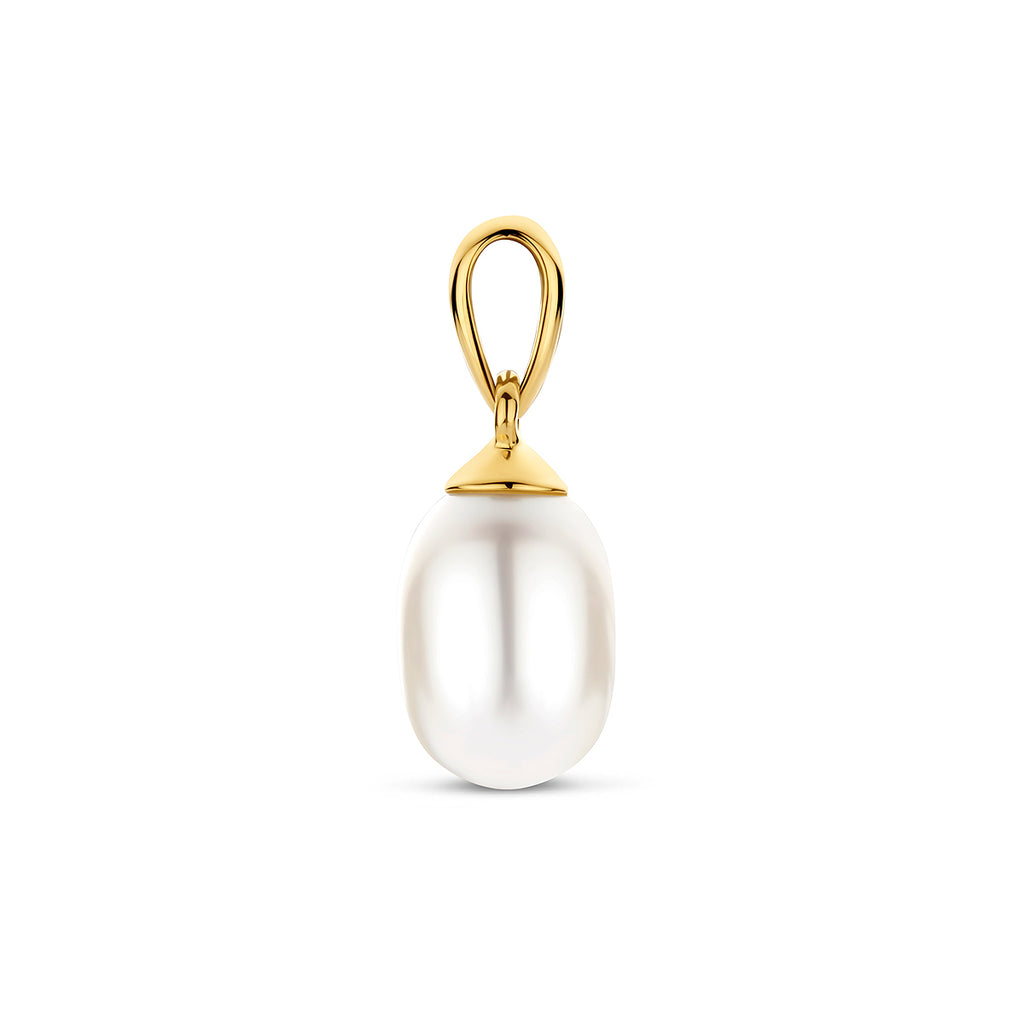 Hanger met parel - 6.0mm - 15mm - geelgoud - KA4016099