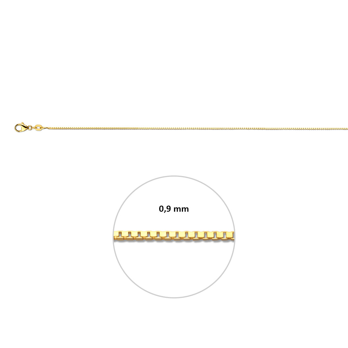 Collier Venetiaanse schakel - goud