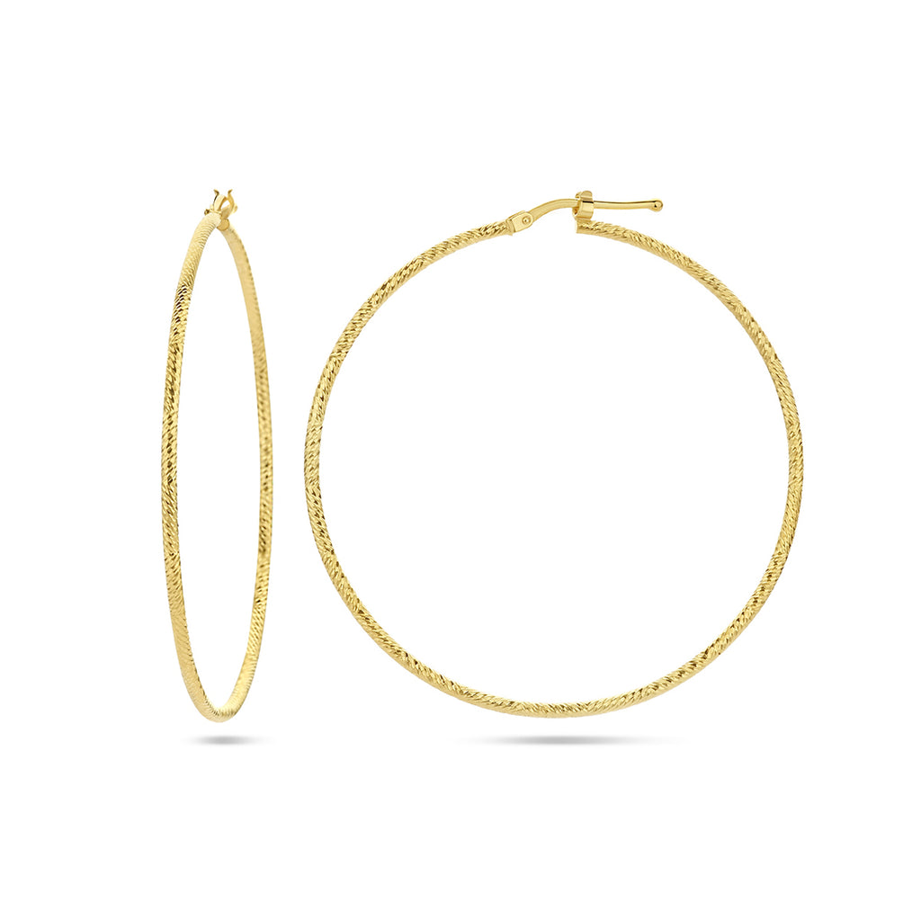 Oorringen 1.5 mm ronde buis gediamanteerd 1 micron