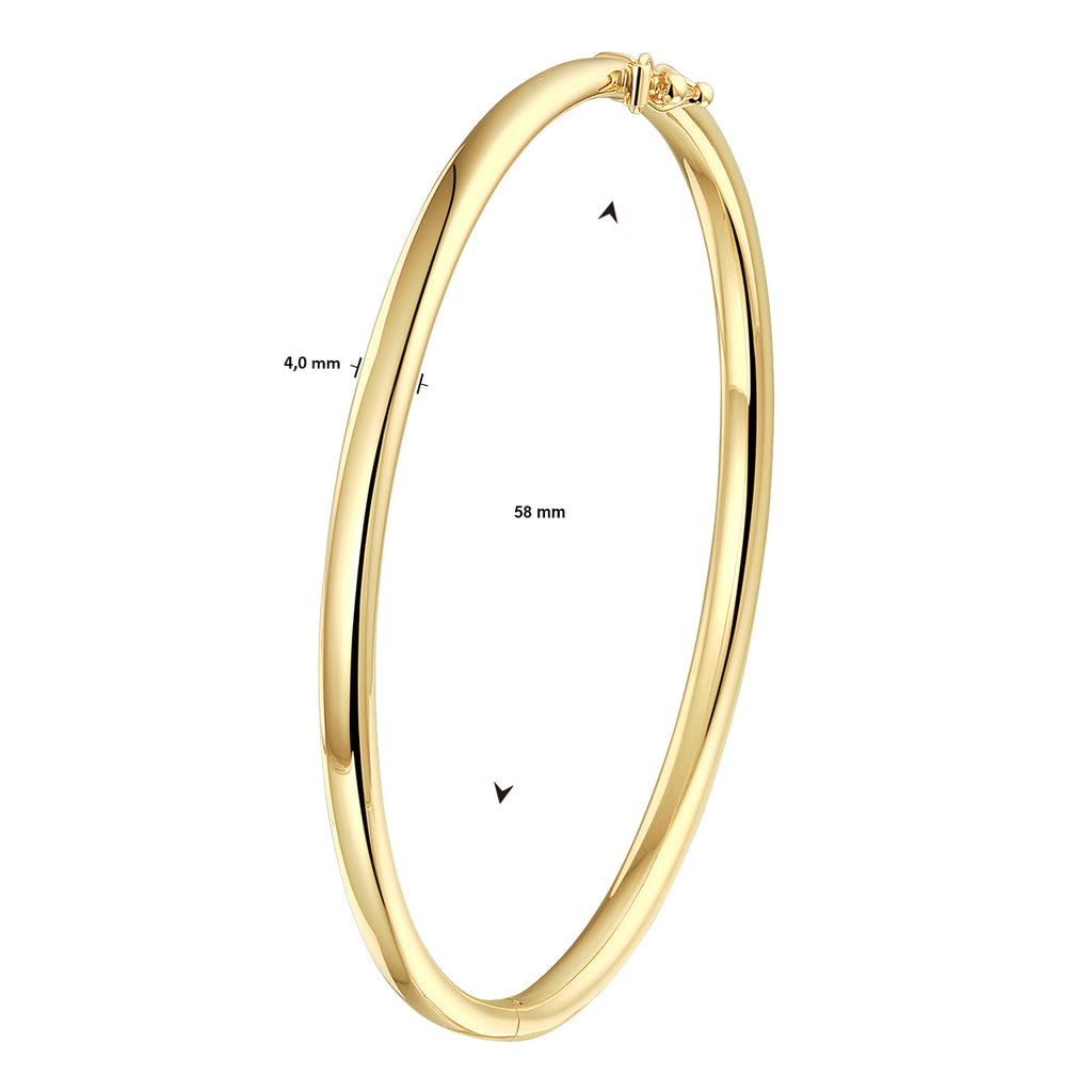 Bangle scharnier ovale buis 4.0 mm