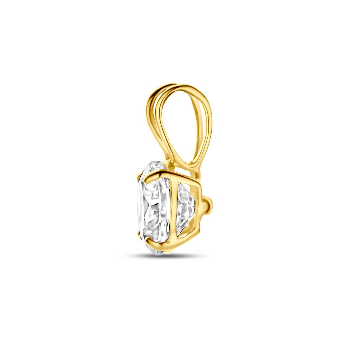 Hanger - goud zirkonia