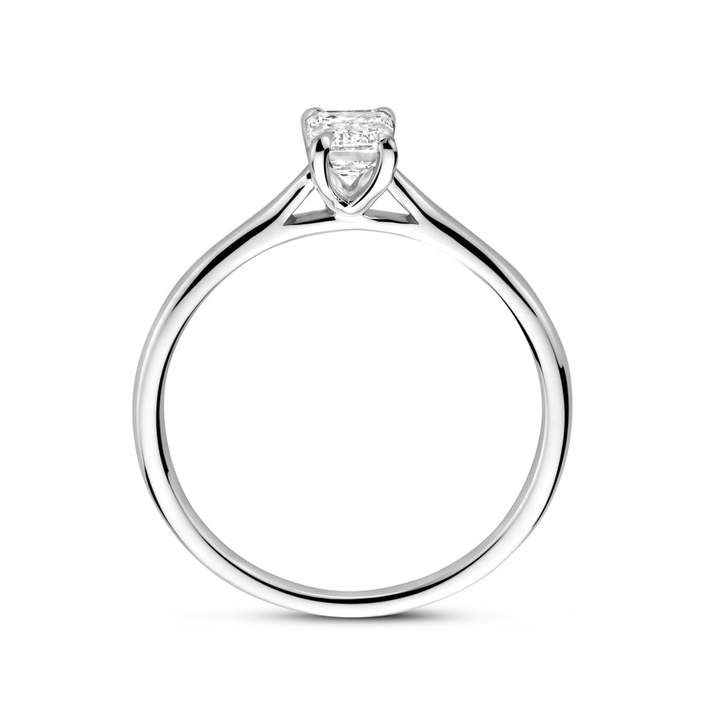 Ring lab grown diamant 0.50ct h si