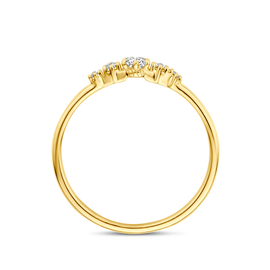 ring lab grown diamant 0.20ct f vs