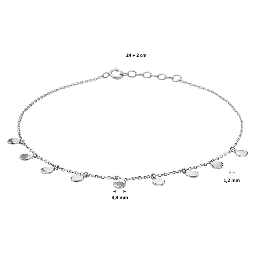 Enkelbandje rondjes 24 + 2 cm