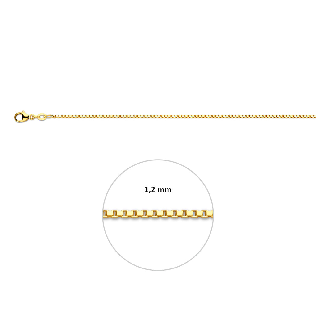 Collier Venetiaanse schakel - goud
