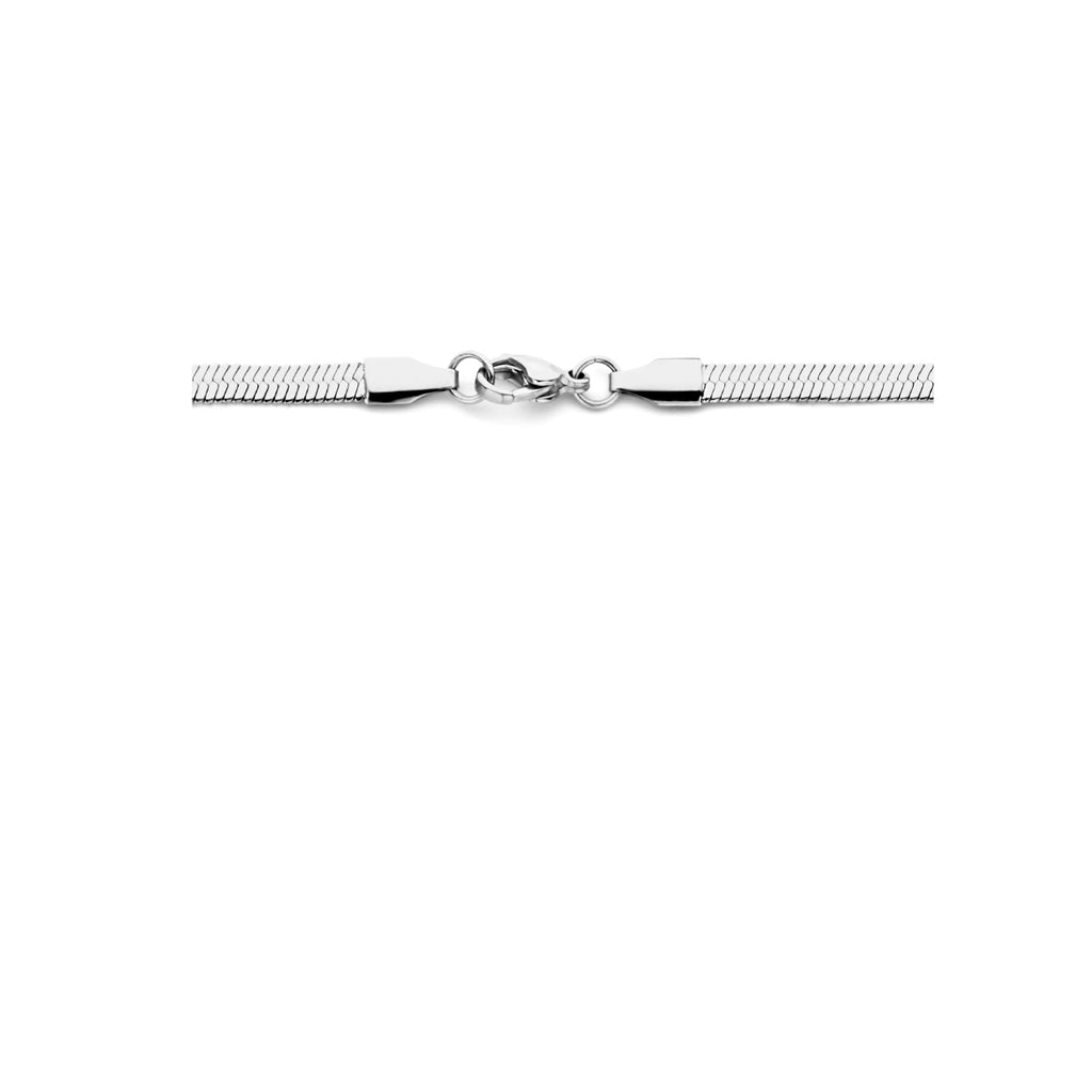 Collier slang plat 4.2 mm 42 + 4 cm