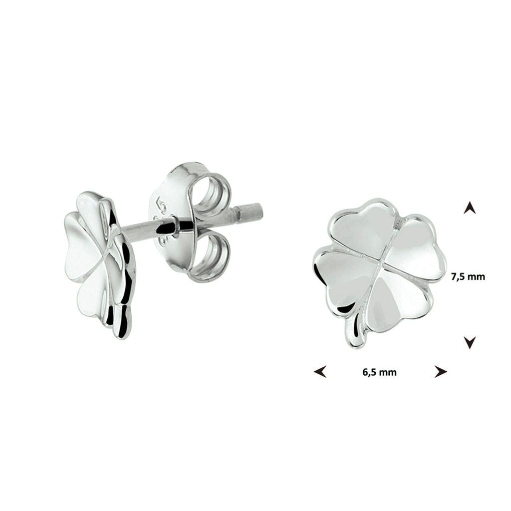 Oorstekers - zilver gerhodineerd
