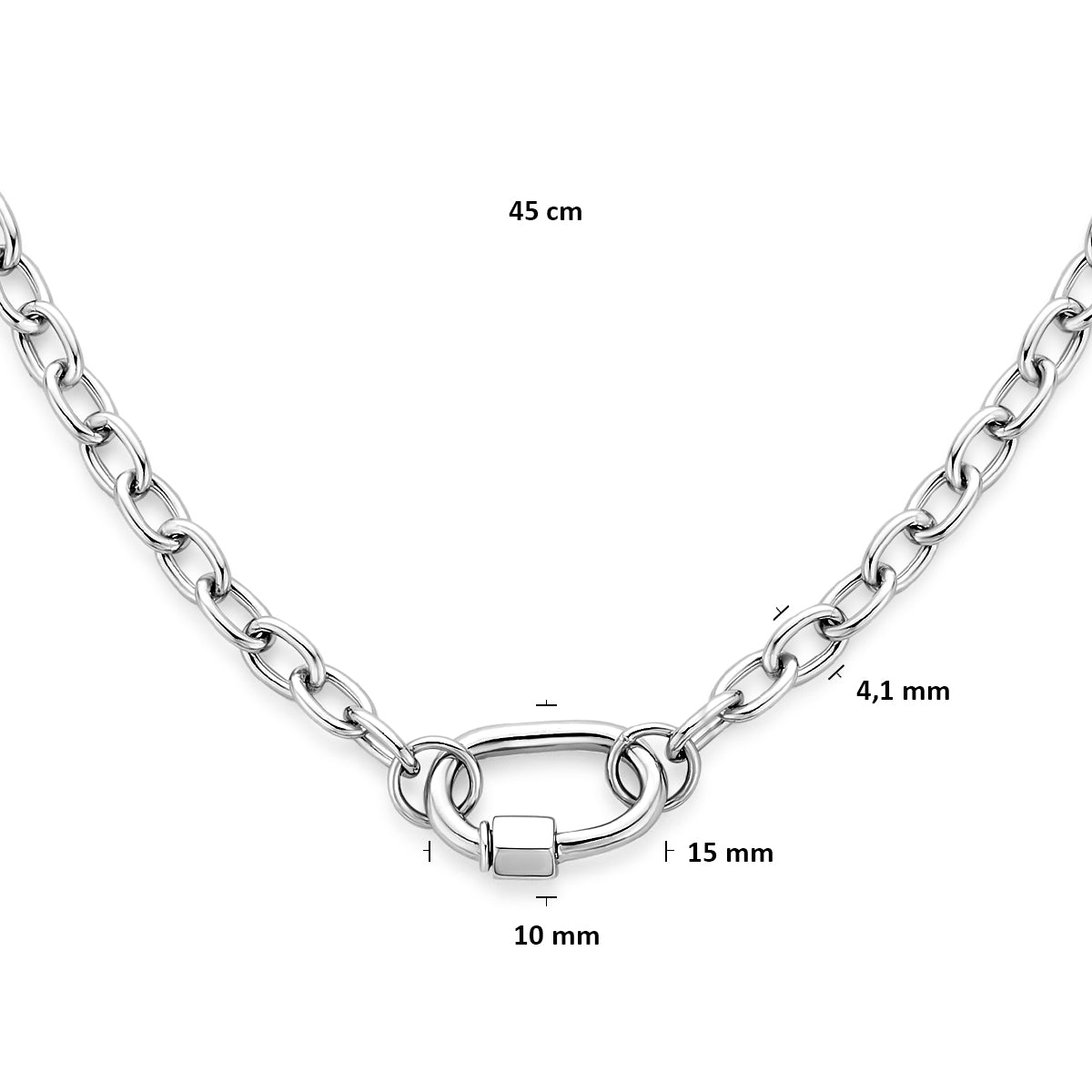 collier met connector 4.1 mm 45 cm