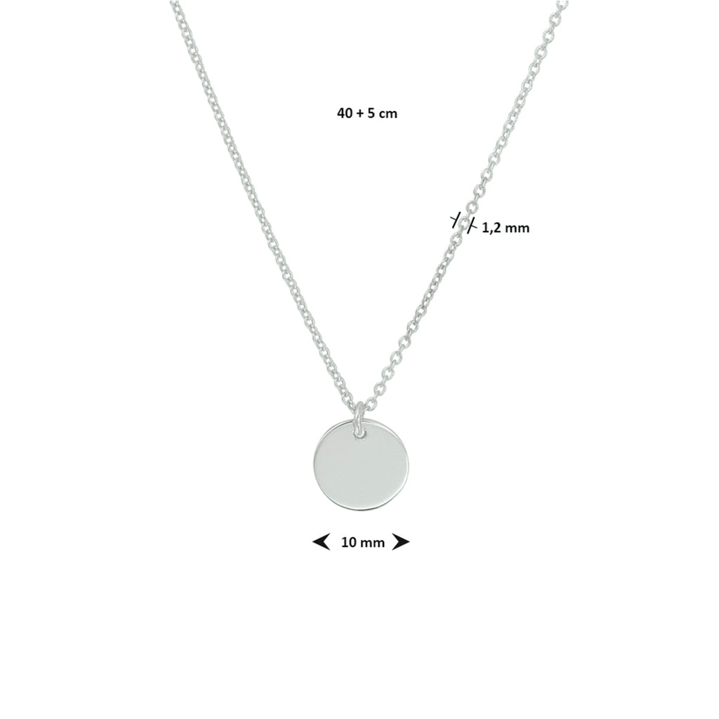 Collier - zilver incl. hanger