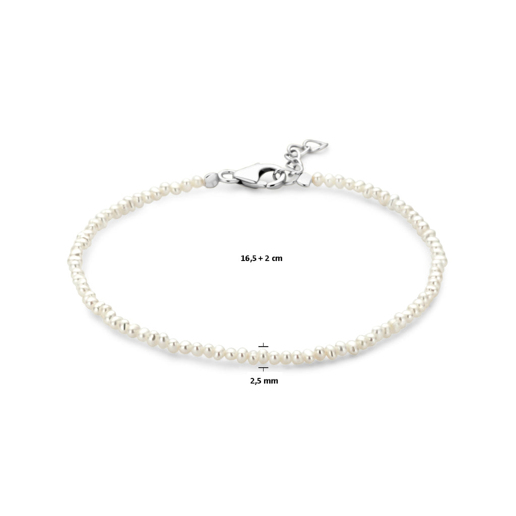 Armband parels 16.5 + 2 cm