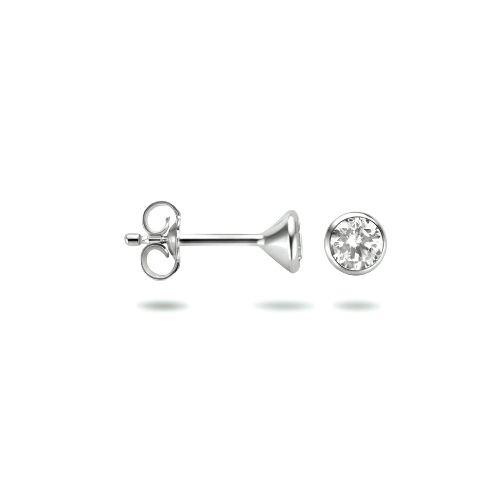 Oorstekers - zilver zirkonia