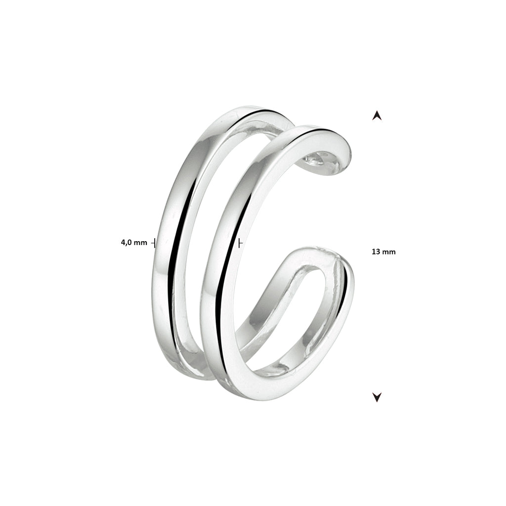 ZIlveren earcuff 1333035