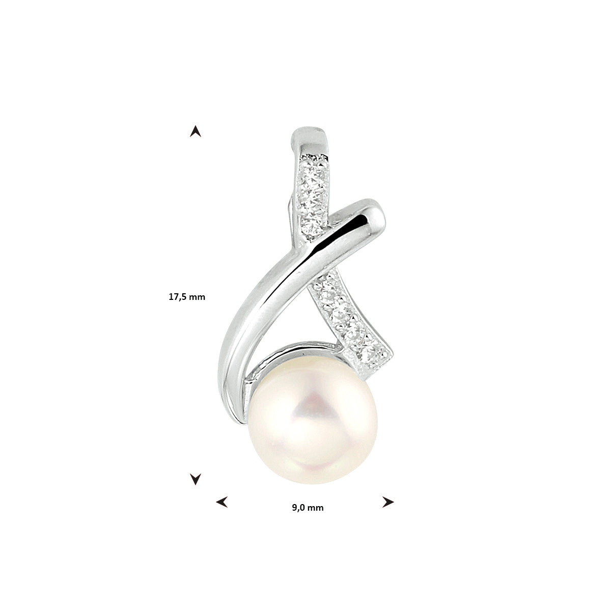 Hanger parel en zirkonia