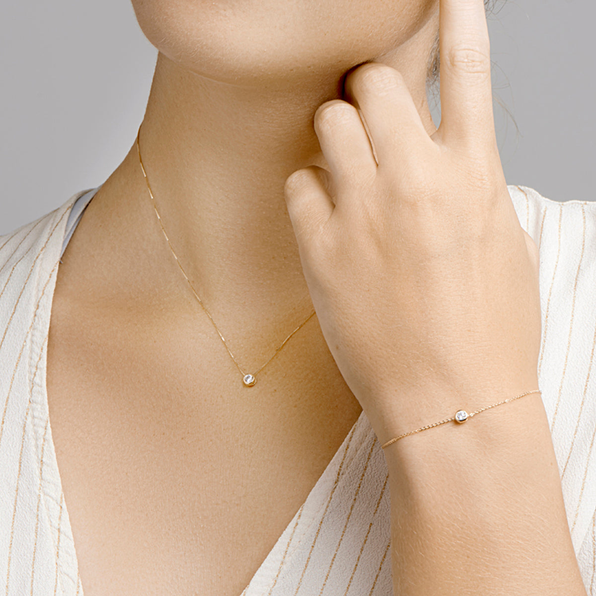 Armband zirkonia 16.5 + 2 cm