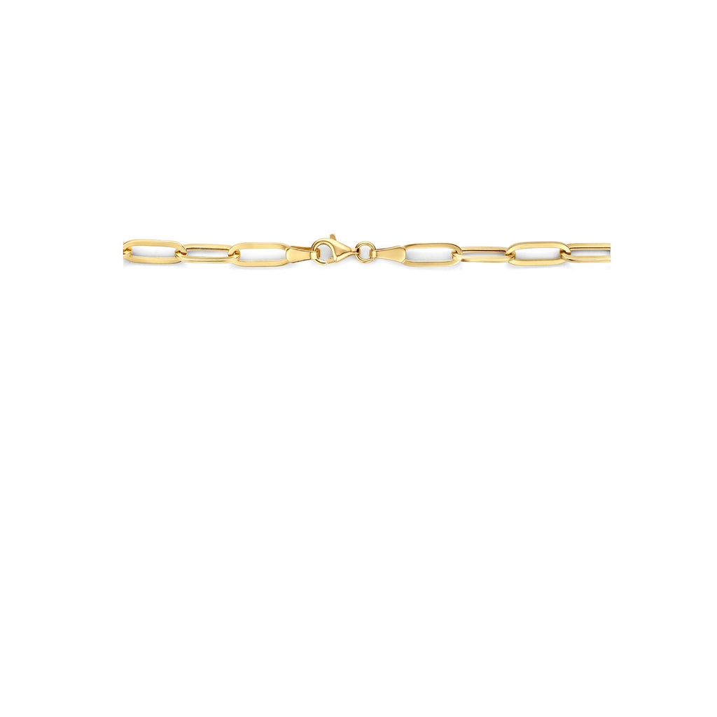 Collier paperclip platte buis 5.0 mm 44 cm