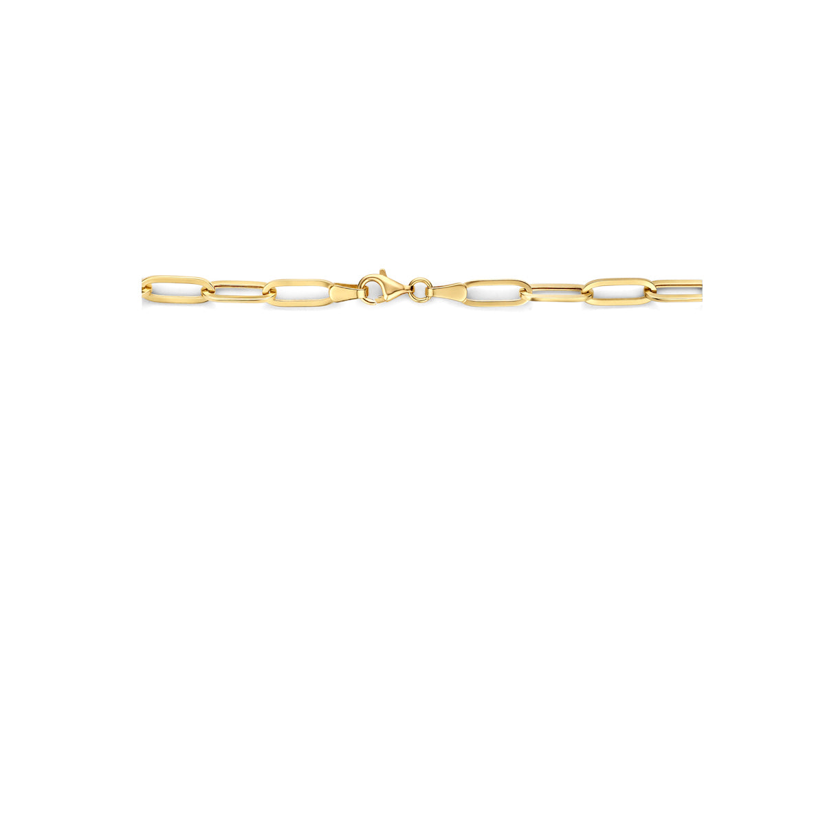 Collier paperclip platte buis 5.0 mm 44 cm