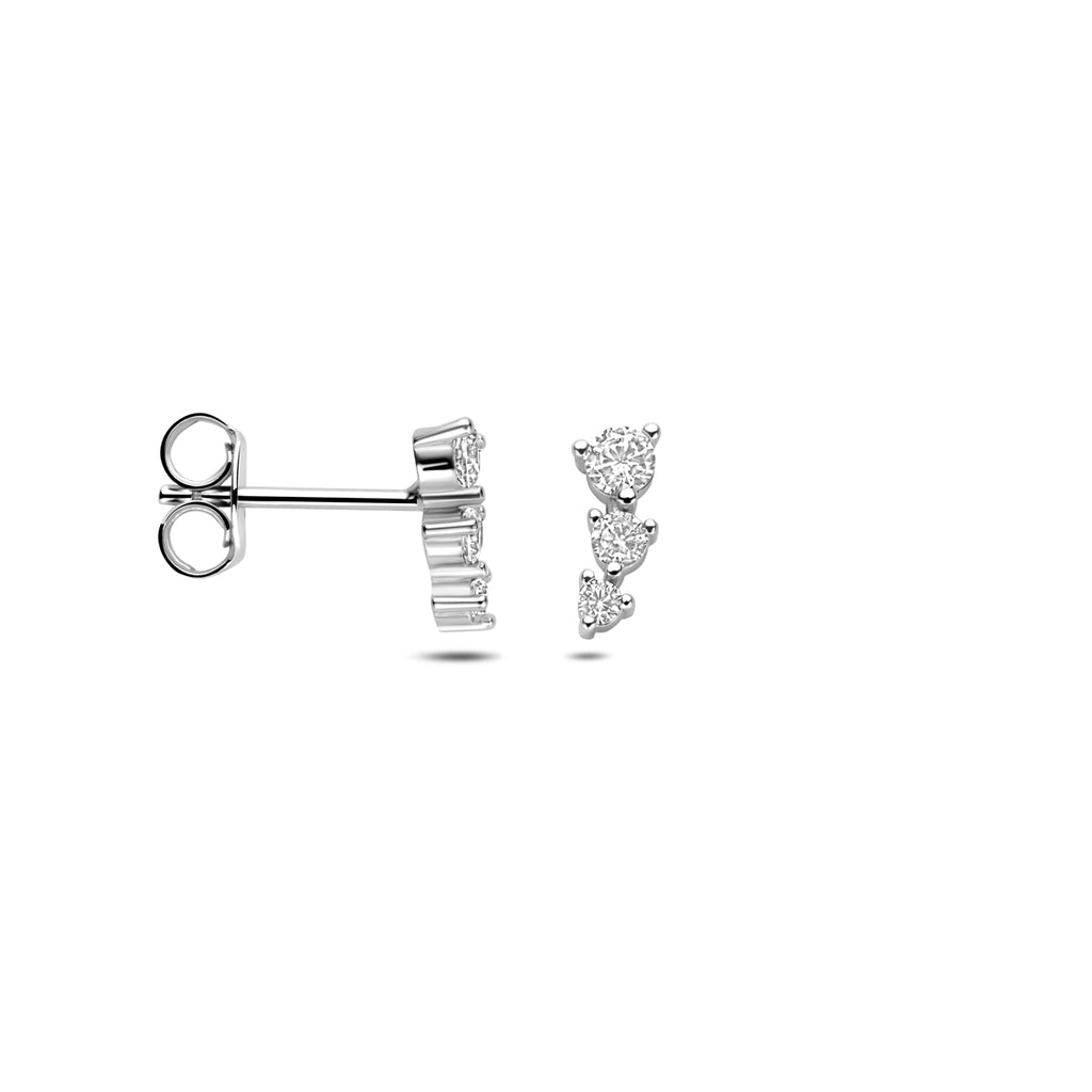Oorknoppen zirkonia 9 mm