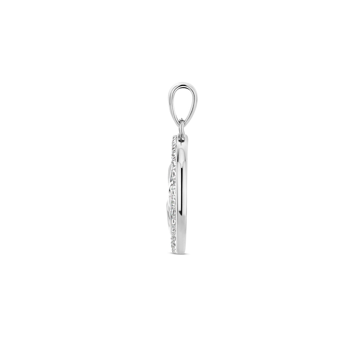 Zilver gerhodineerd baby bedels
