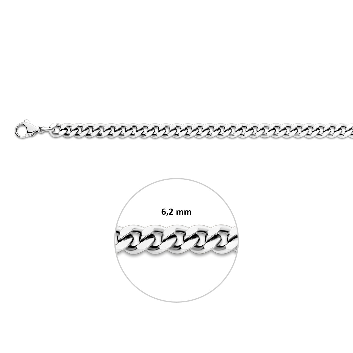 Geslepen gourmette 6.2 mm