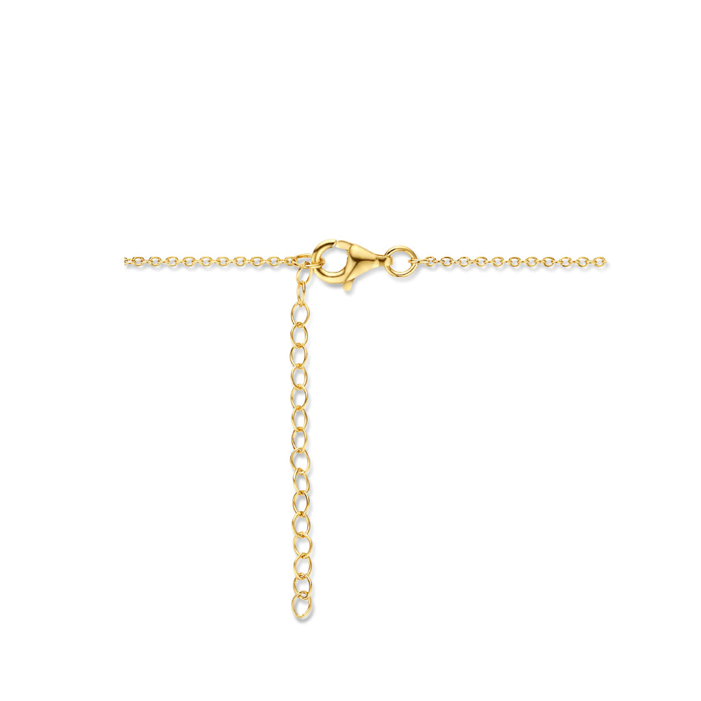 Collier handje van fatima en zirkonia 41 + 4 cm