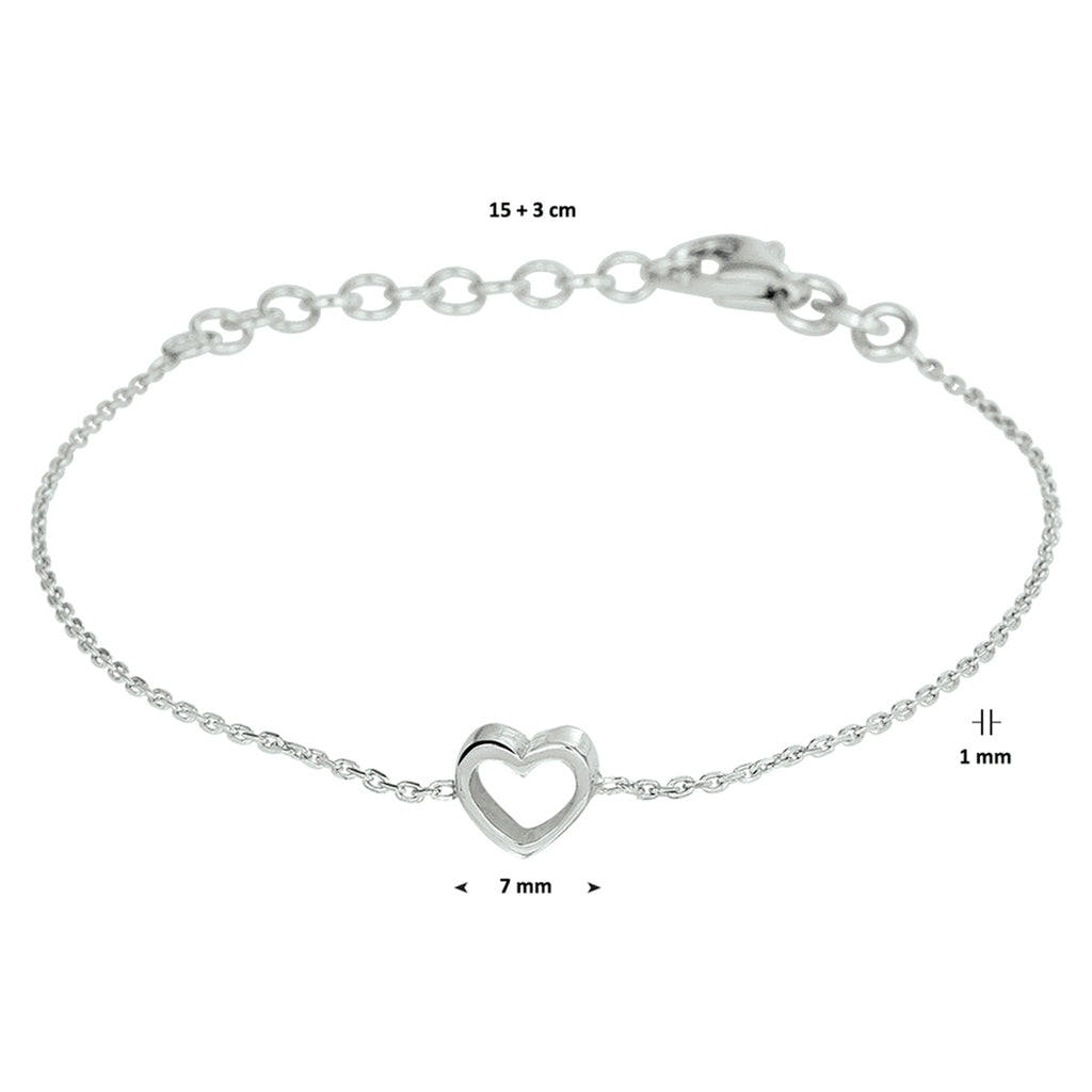 Zilver gerhodineerd lengte art.ki