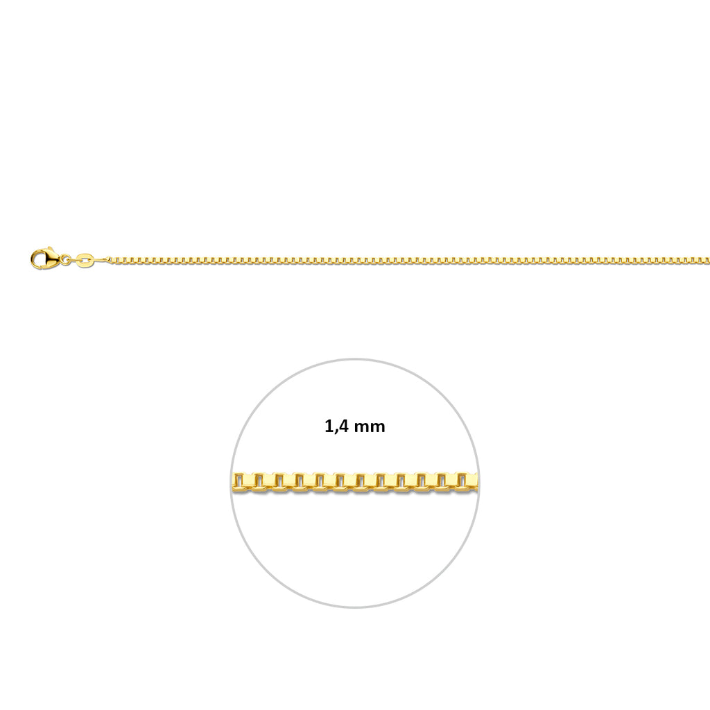 Collier venetiaanse schakel - goud