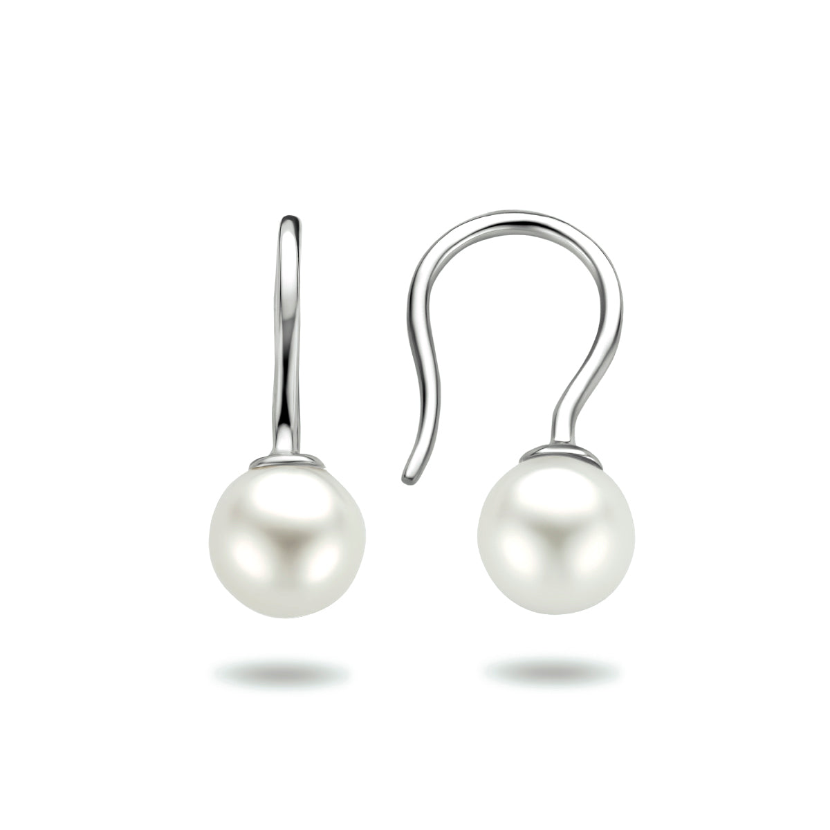 Oorhangers franse haak parel