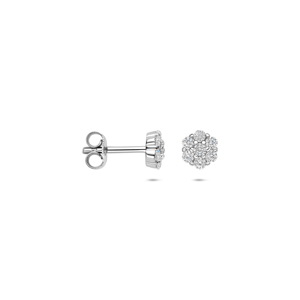 Oorknoppen zirkonia 6 mm
