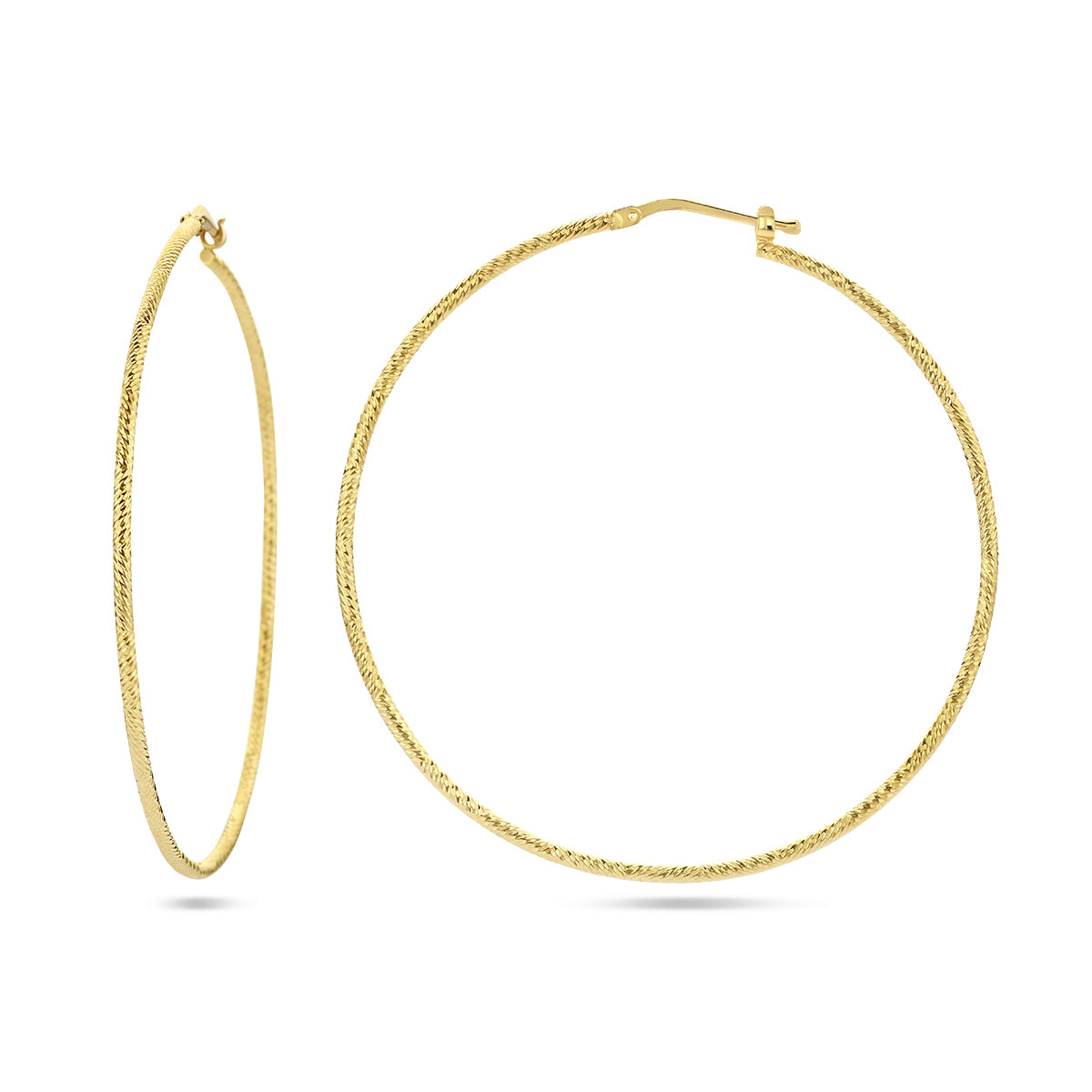 Oorringen 1.5 mm ronde buis gediamanteerd 1 micron