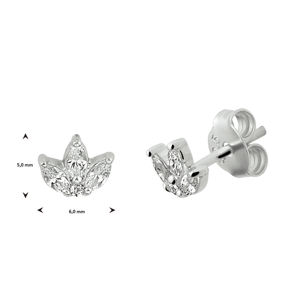 Oorknoppen lotus zirkonia