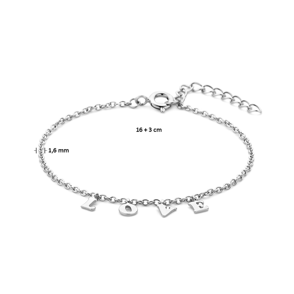 Armband love 16 + 3 cm