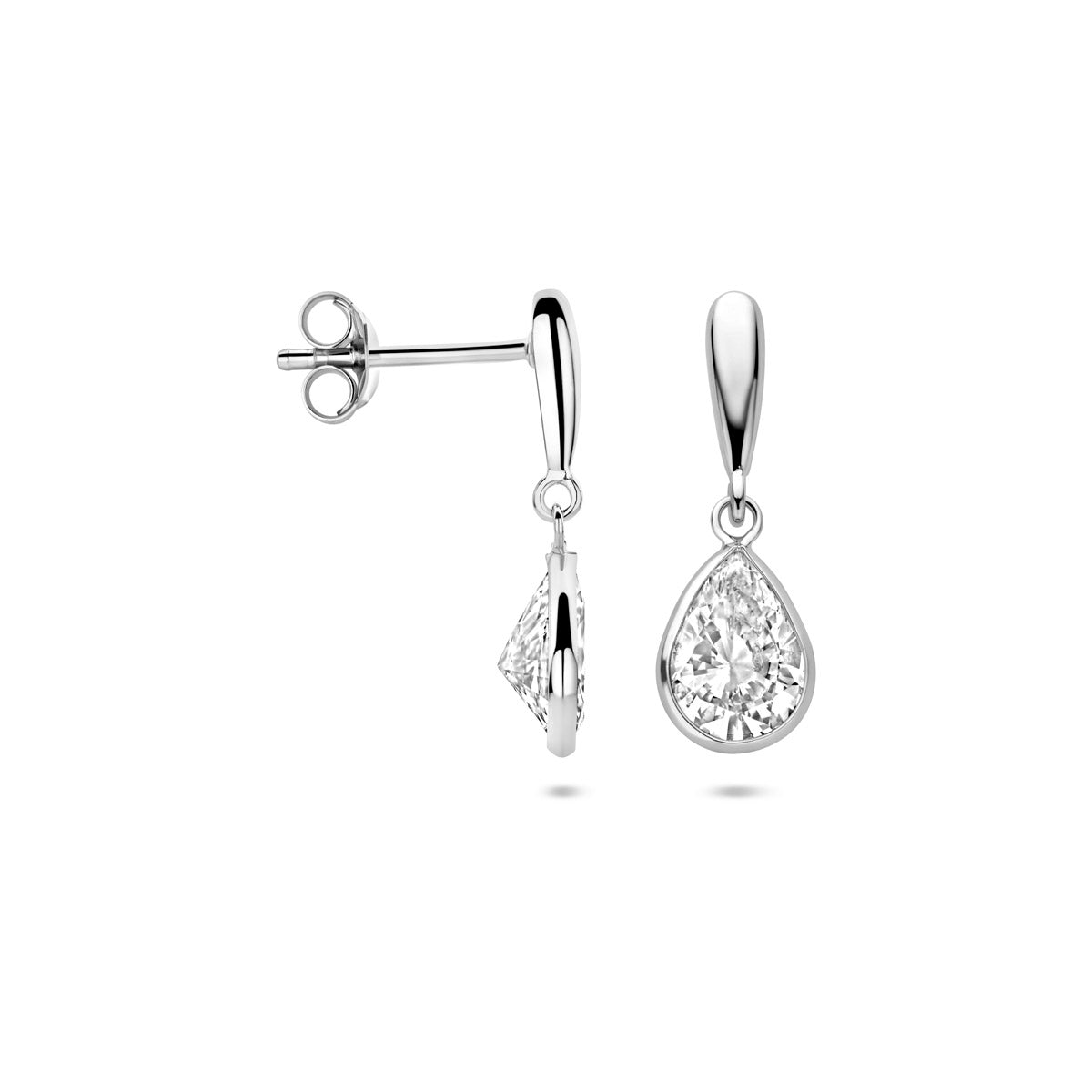 oorhangers druppel zirkonia 20 mm