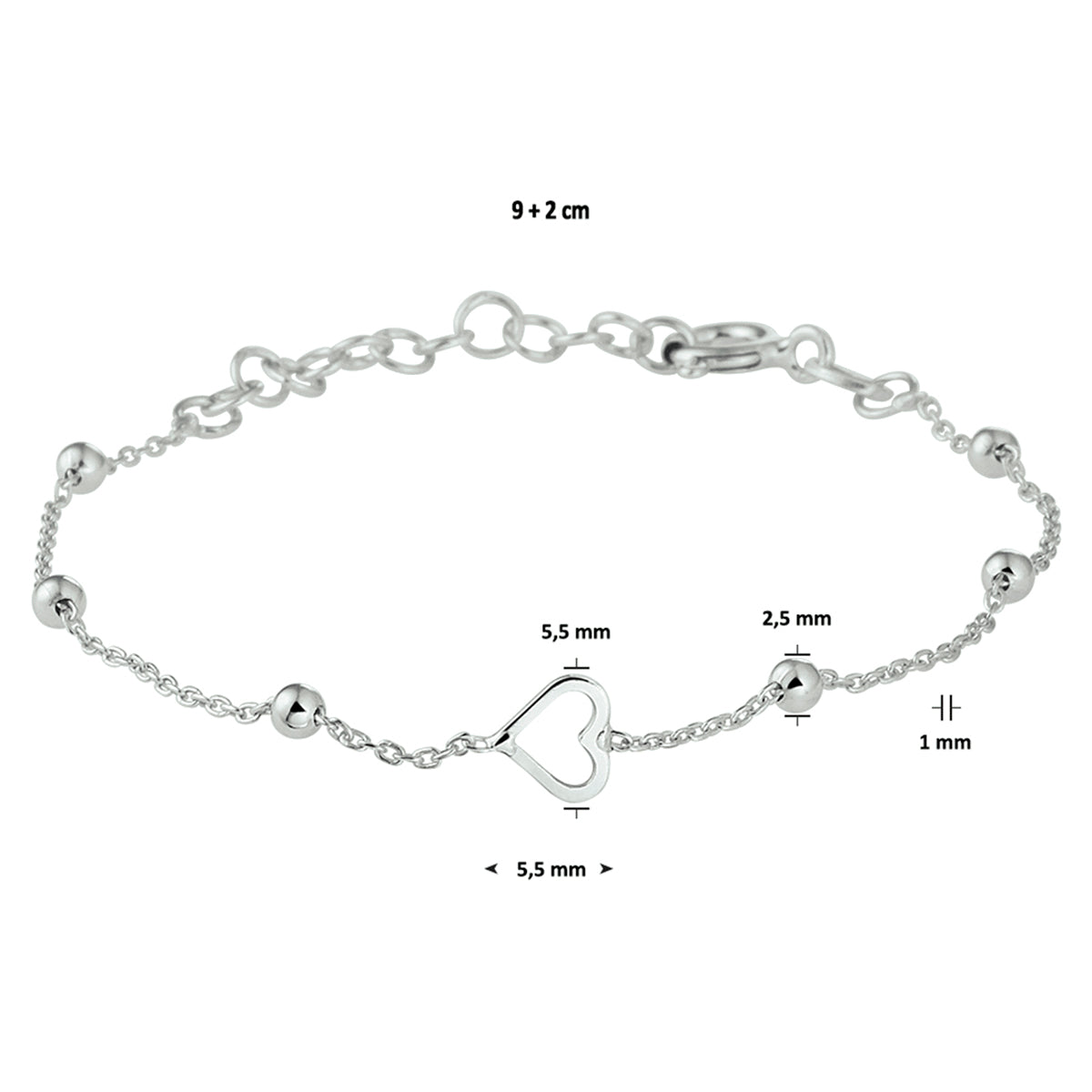Armband hart