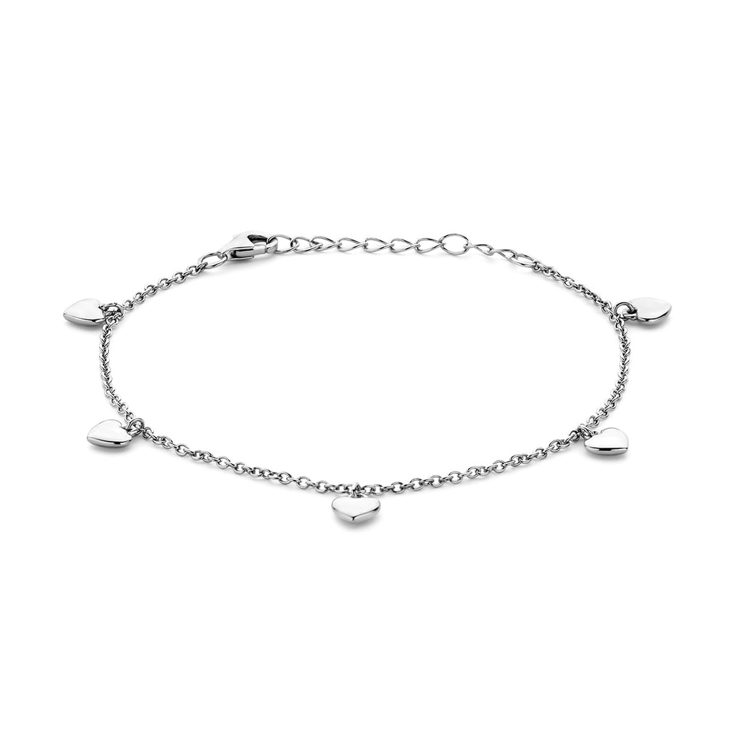Armband hartjes 16 + 3 cm