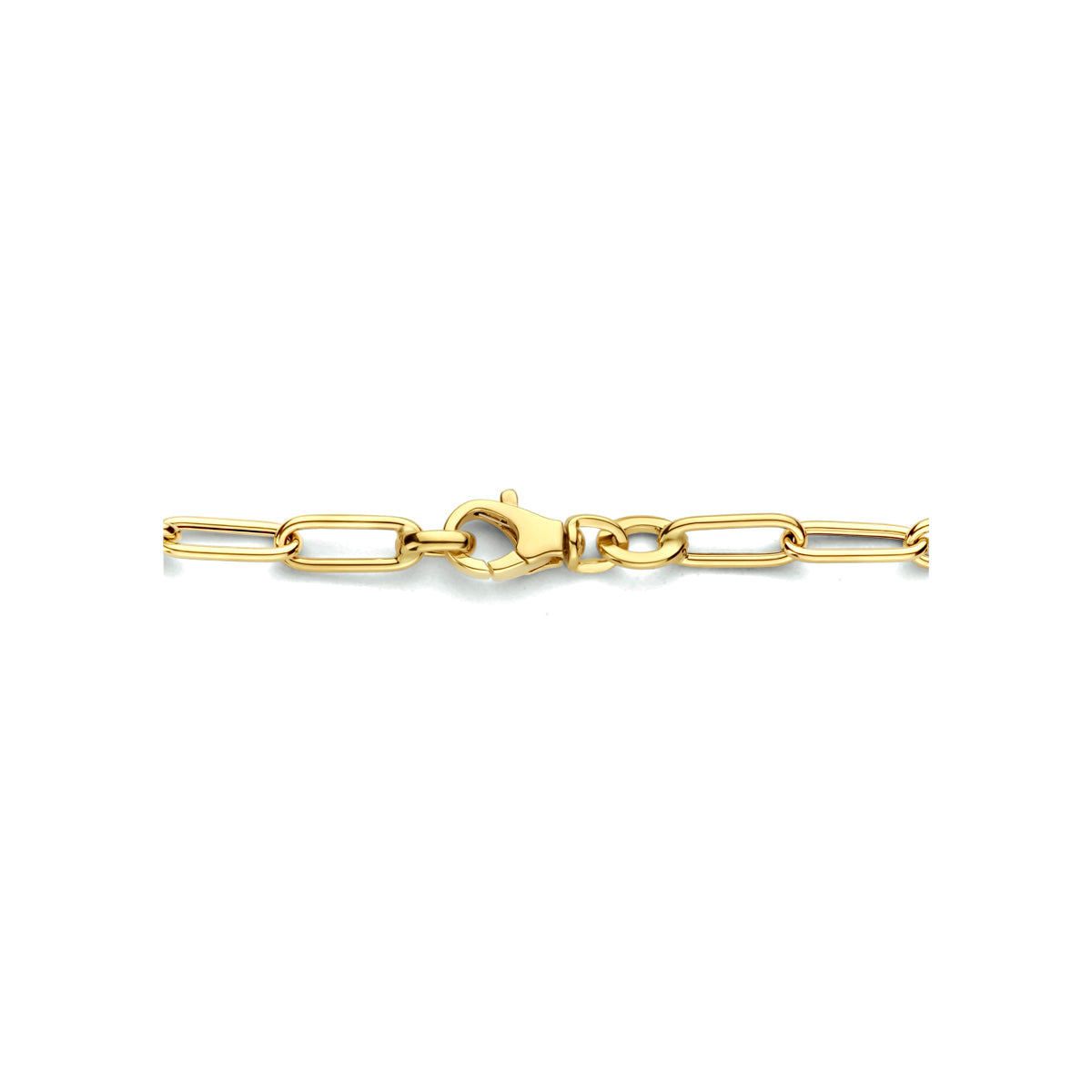 Collier paperclip ronde buis 4.0 mm 42 cm