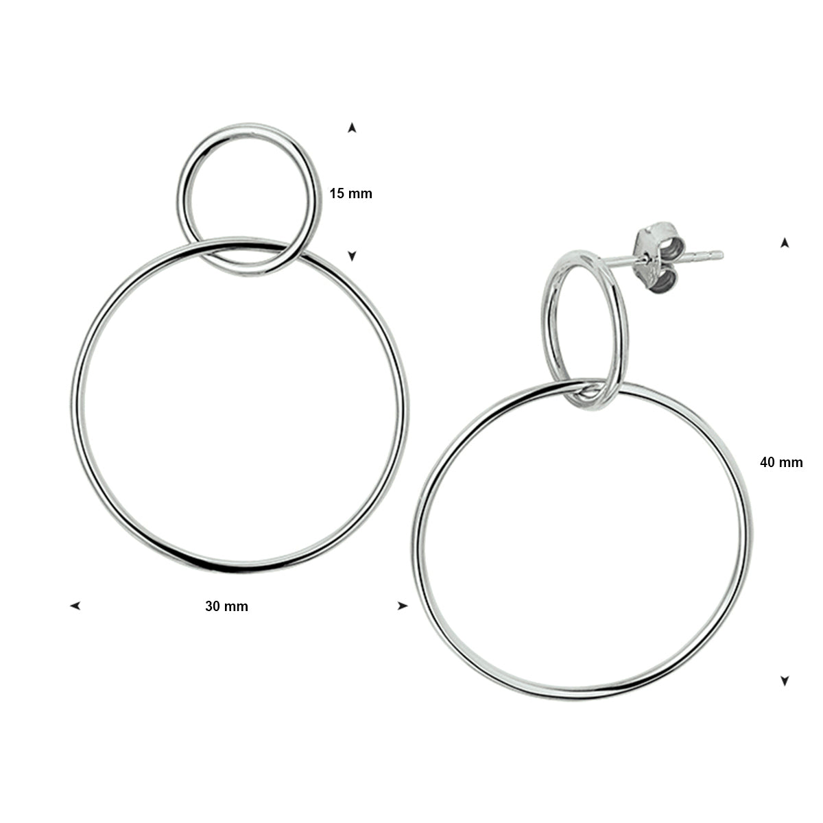 Oorhangers - zilver