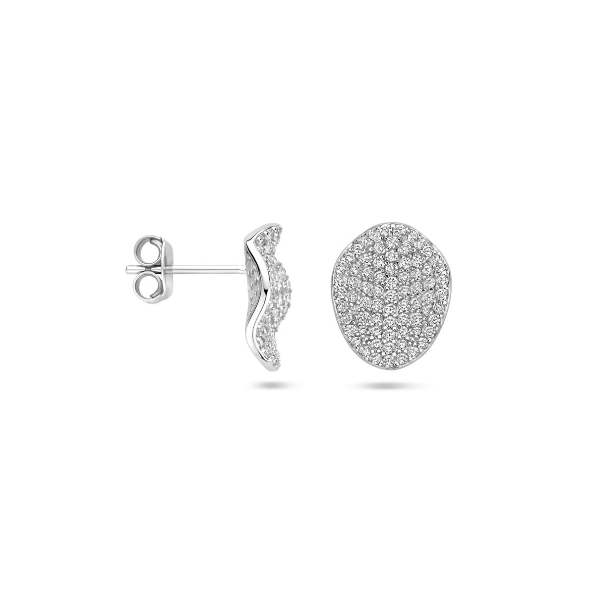 Oorknoppen zirkonia 13 mm