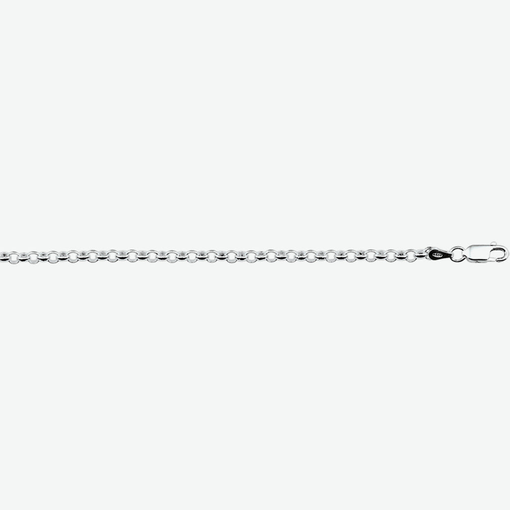 Armband jasseron schakel - zilver