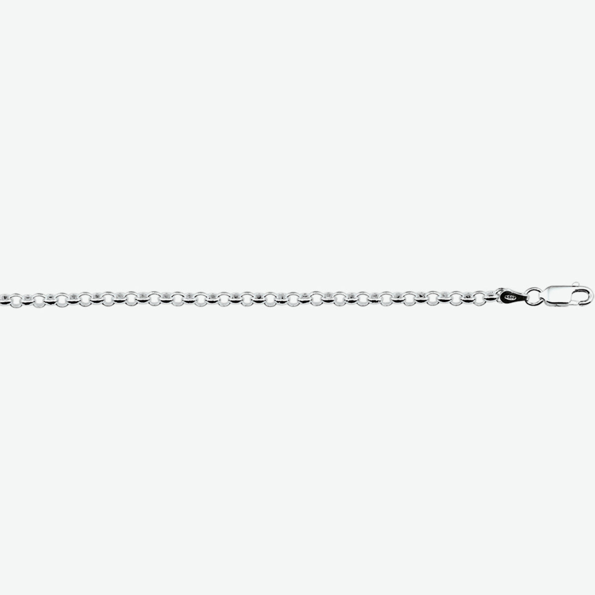 Armband jasseron schakel - zilver