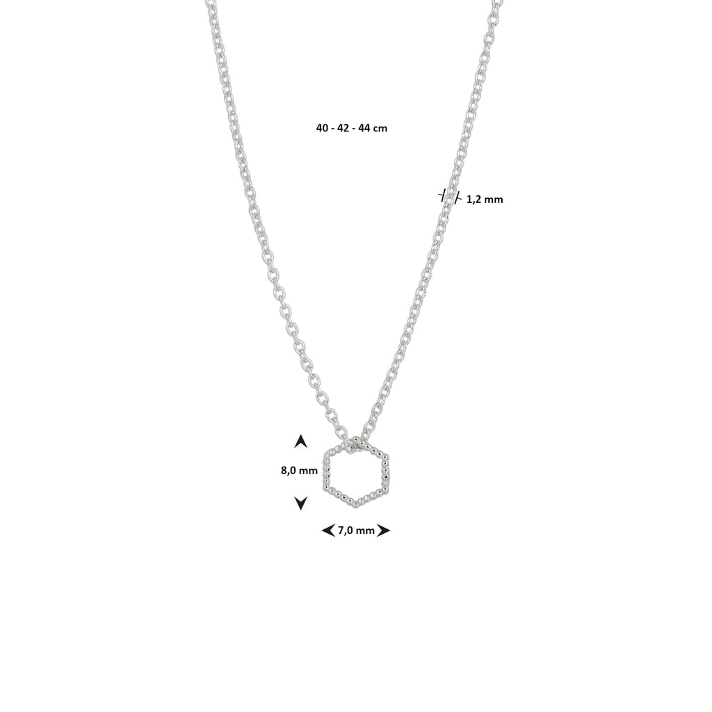 Collier - zilver incl. hanger