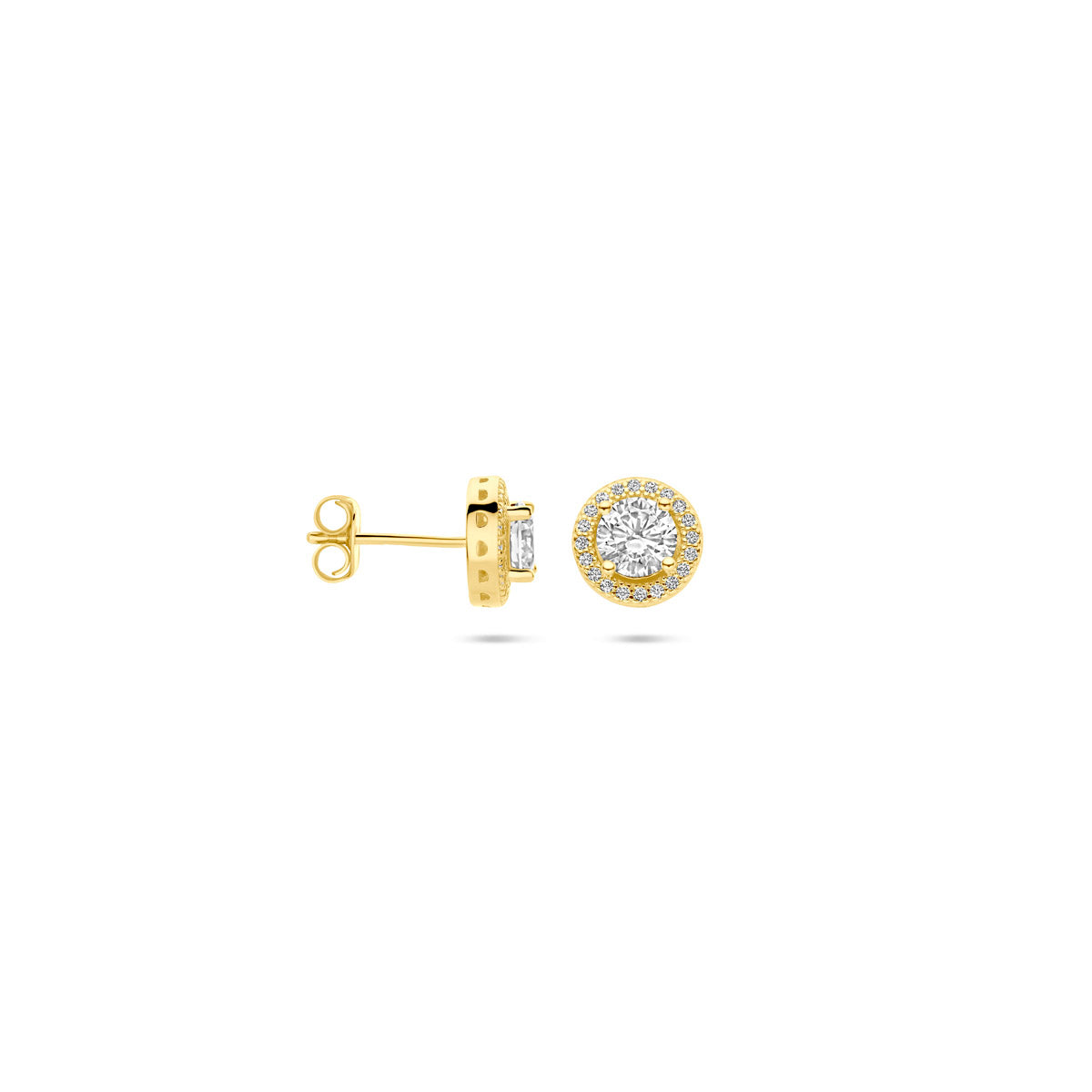 Oorknoppen zirkonia halo 9 mm 1 micron