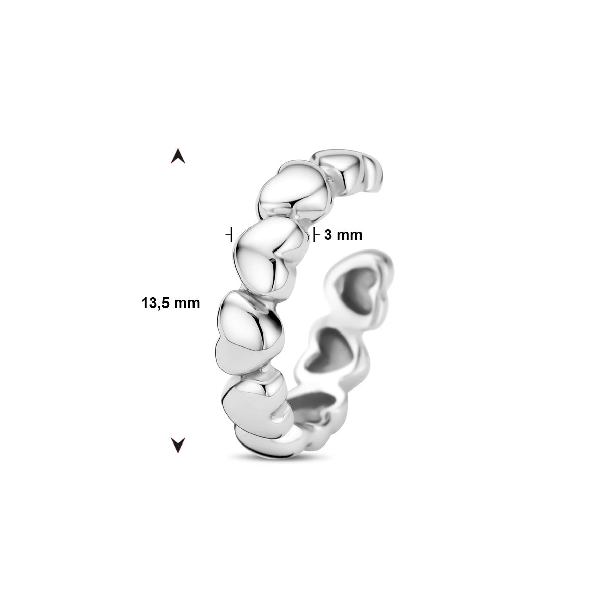Earcuff hartjes